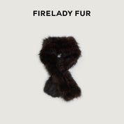 Firelady Fur Mink Fur Scarf Russian Imported Fashionable Retro Old Money Style Plain Weave - variant_title