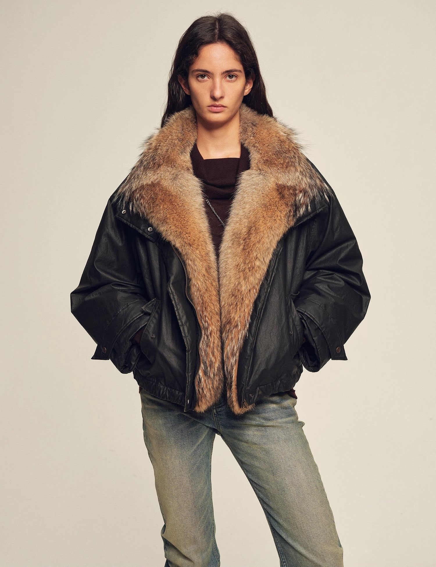 Firelady Fur Women's down fur parka Coyote and Raccoon Fur Collar - “The long night is coming” - variant_title