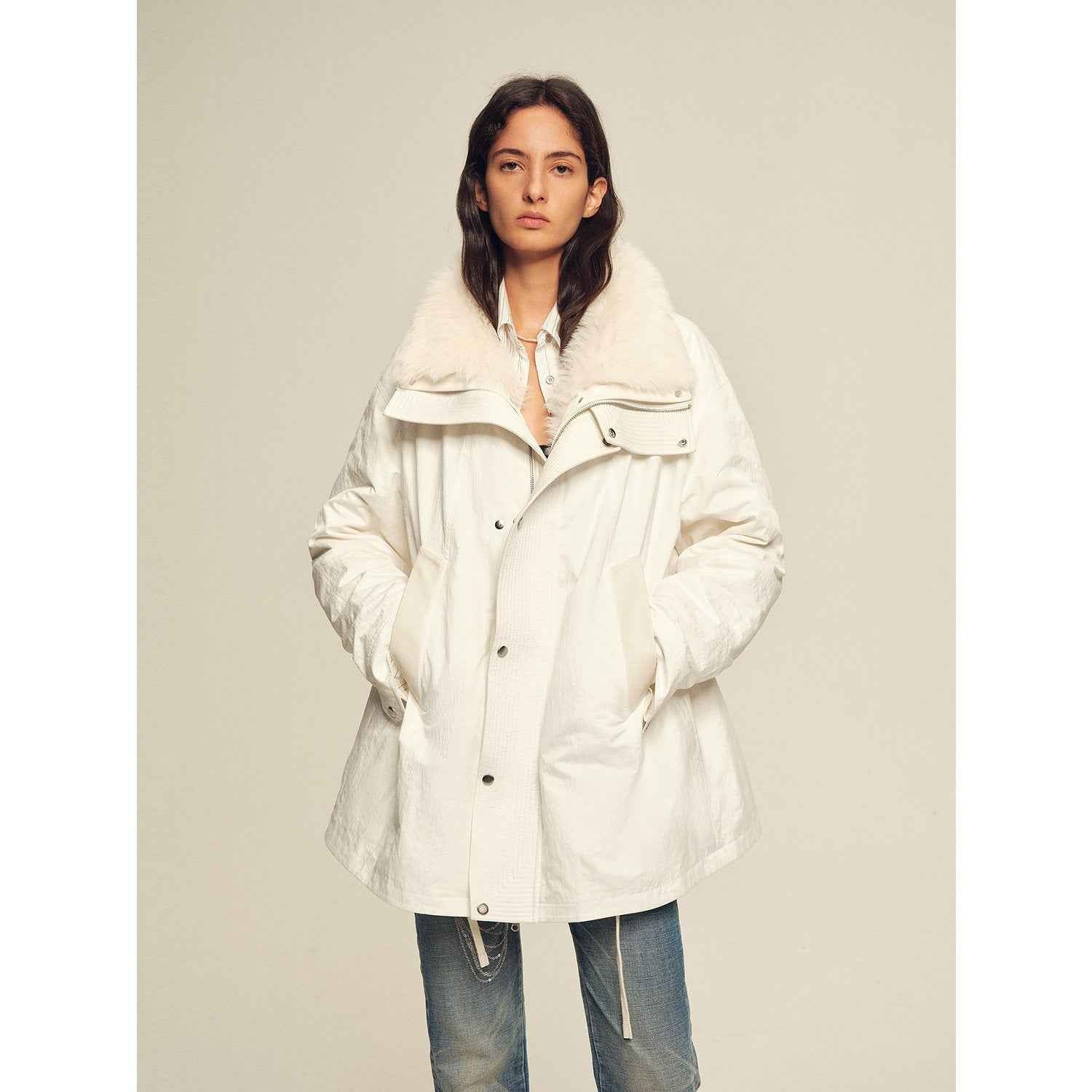 Firelady Fur Women's Down Parka with Detachable Tokaj Fur Collar & 90% Goose Down "Ode to the Stars" - variant_title