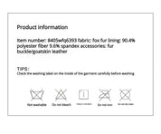 Firelady Fur Women‘s Fox Fur Coat with Hand - Sprayed Ombré Finish | Saga Furs, V - Neck Design"Gone with the Wind" - variant_title