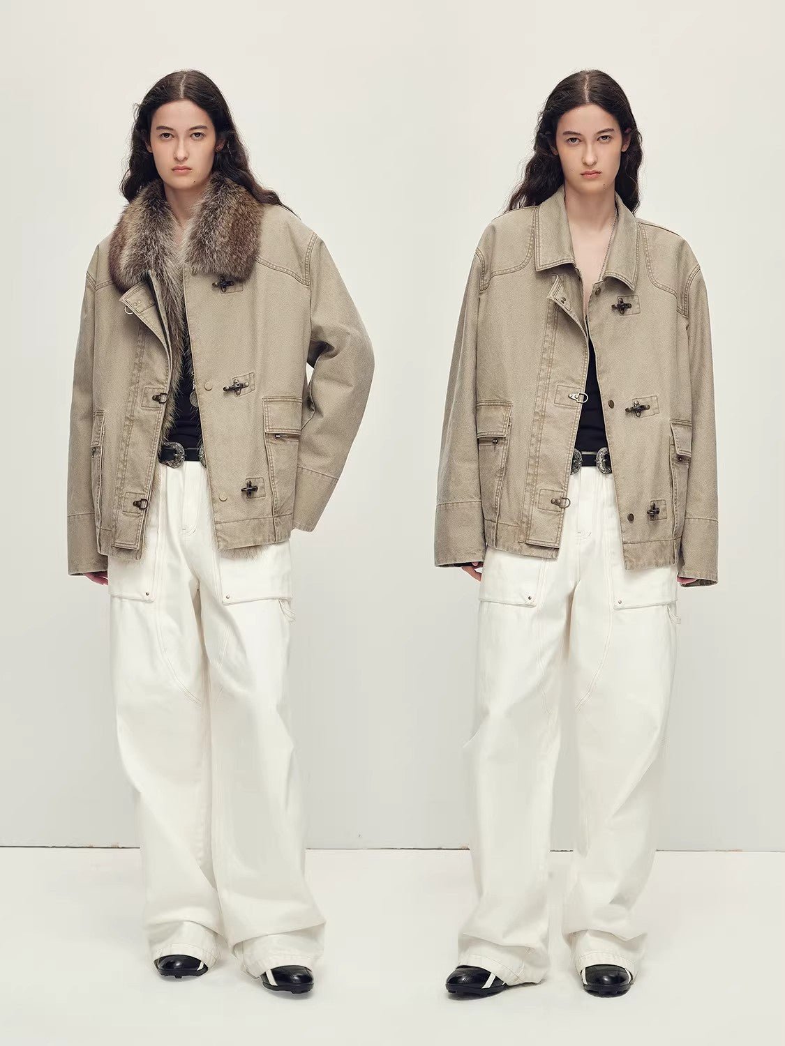 Firelady Fur Women's Goose Down Fur Parka with Detachable Raccoon Fur Hood“Hearthside Simmer” - variant_title