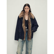 Firelady Fur Women's Goose Down Fur Parka with Detachable Raccoon Fur Hood“Hearthside Simmer” - variant_title