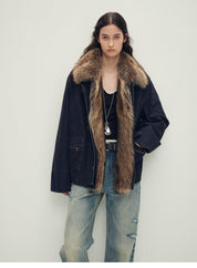 Firelady Fur Women's Goose Down Fur Parka with Detachable Raccoon Fur Hood“Hearthside Simmer” - variant_title