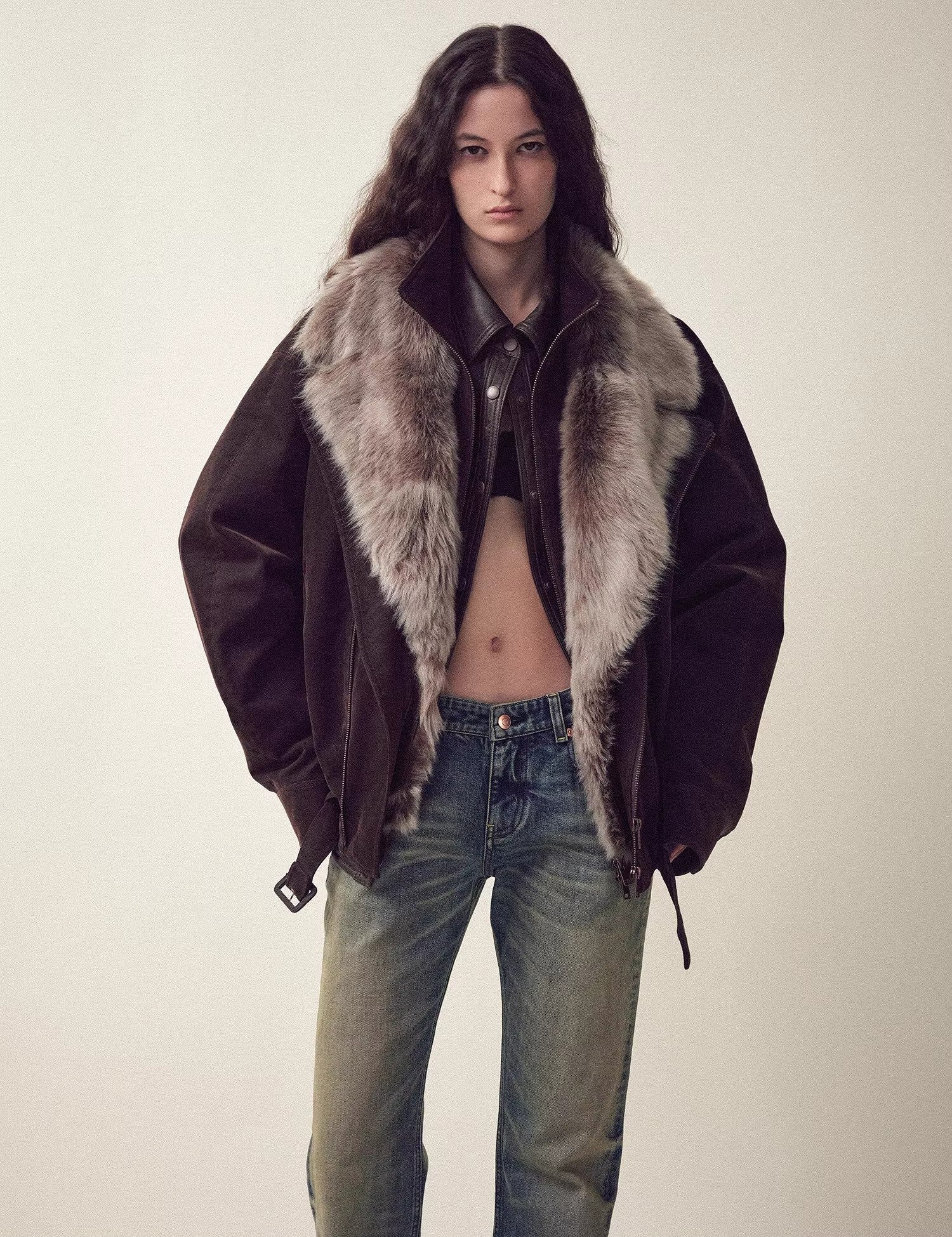 Firelady Fur Women's parka fur coat Two - tone Toscana down jacket “Song of the North” - variant_title