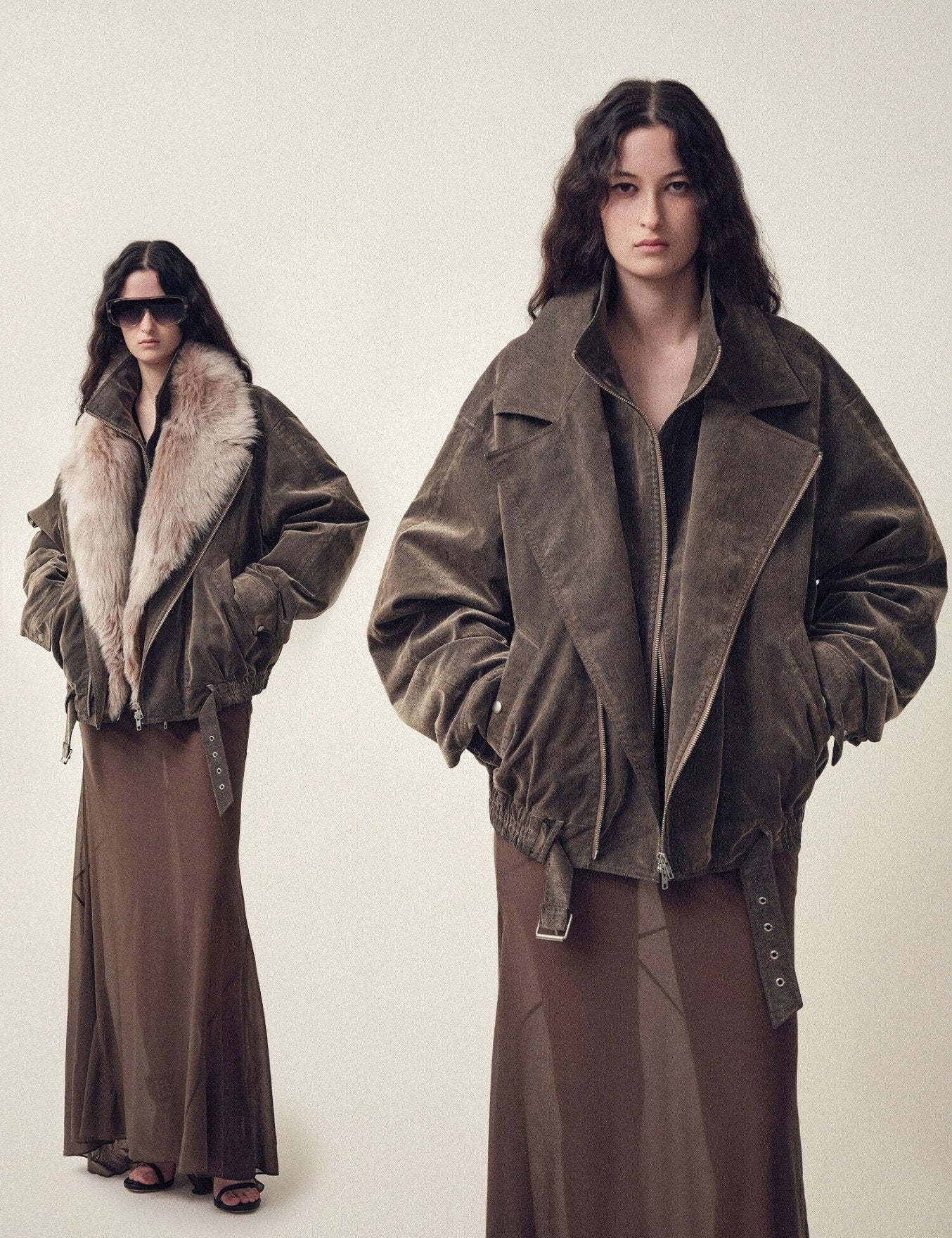 Firelady Fur Women's parka fur coat Two - tone Toscana down jacket “Song of the North” - variant_title