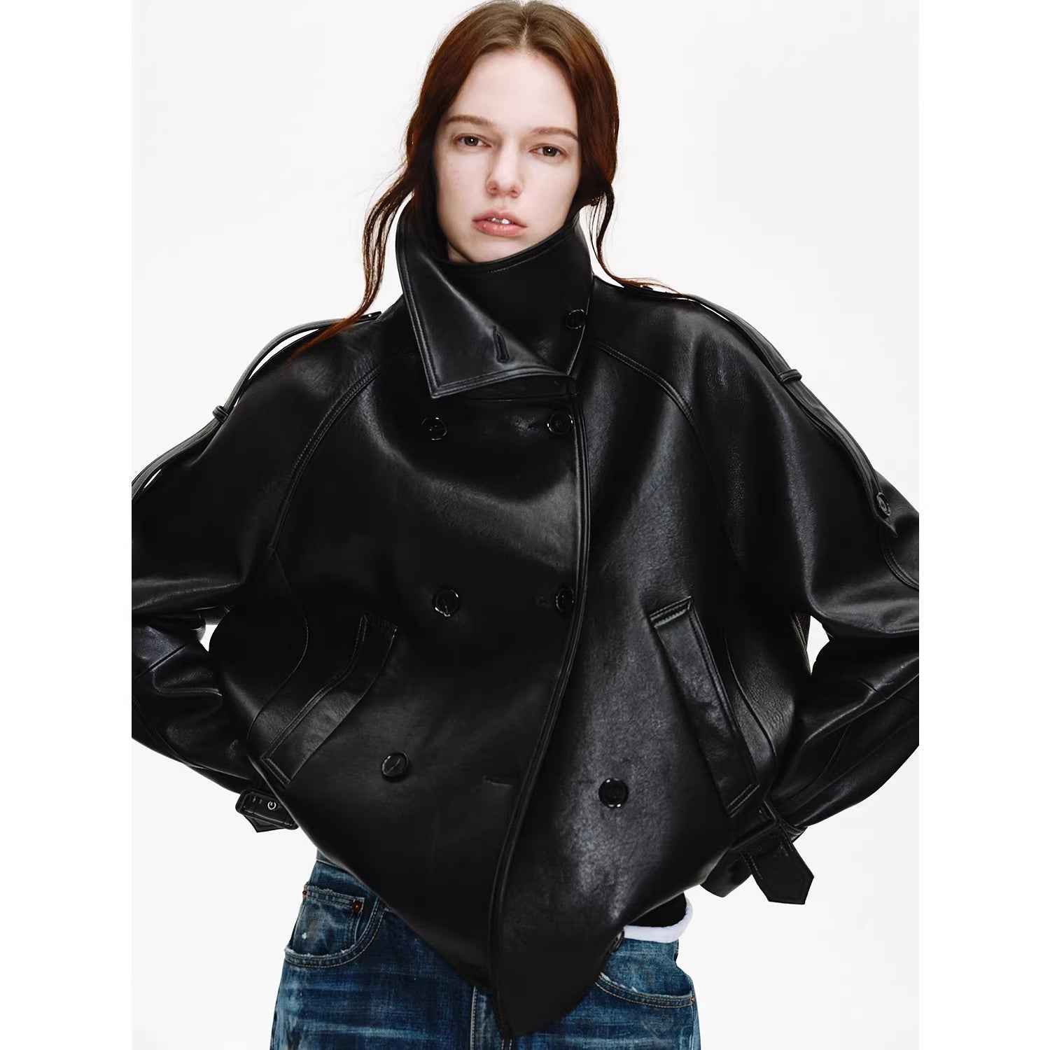 Firelady Fur Women's Turkish Lambskin Leather Jacket - Weekend Street Style Short Trench Coat - variant_title