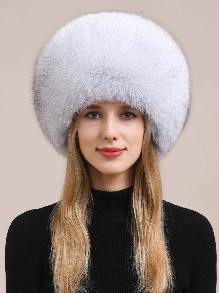 Fireladyfur Luxurious Fox Fur Hat and Earmuff Combination - variant_title