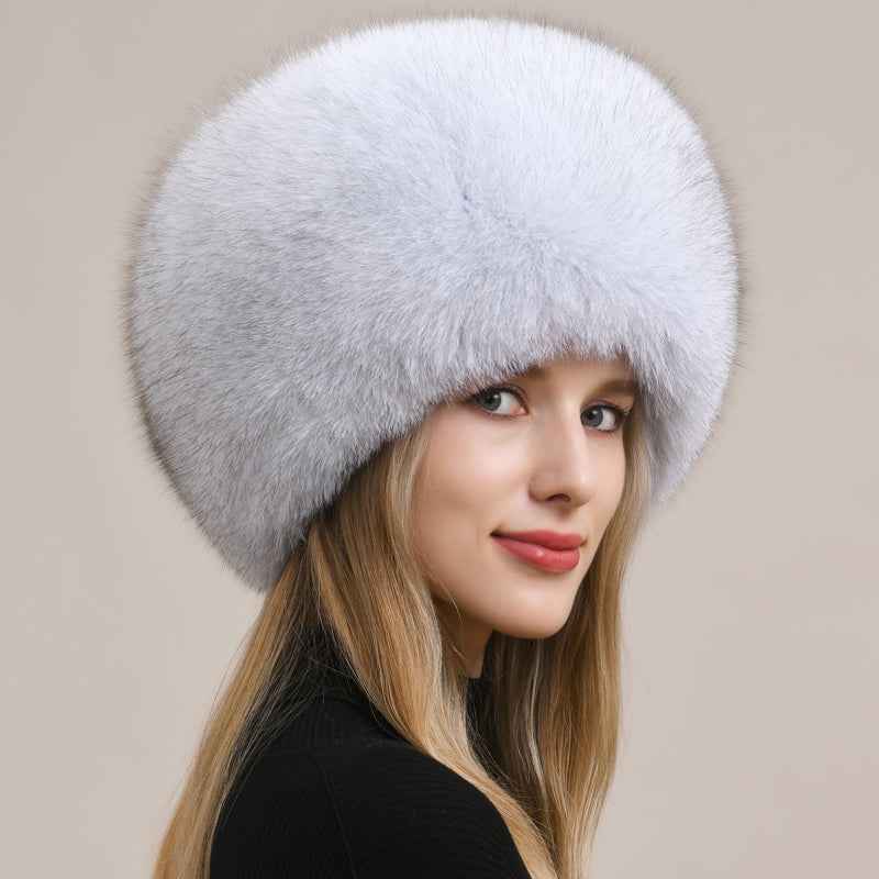 Fireladyfur Luxurious Fox Fur Hat and Earmuff Combination - variant_title