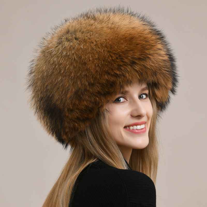 Fireladyfur Luxurious Fox Fur Hat and Earmuff Combination - variant_title