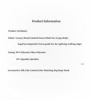 Fireladyfur Women's Blue Muskrat & Fox Fur Patchwork Coat "Casual Gene" - variant_title