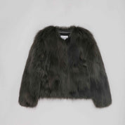 Fireladyfur Women's Fur Coat | Genuine Finnish Fox Fur"Reed Flower" - variant_title