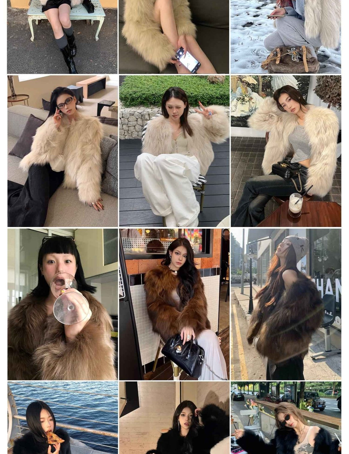 Fireladyfur Women's Fur Coat | Genuine Finnish Fox Fur"Reed Flower" - variant_title