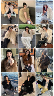 Fireladyfur Women's Fur Coat | Genuine Finnish Fox Fur"Reed Flower" - variant_title