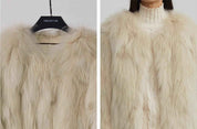 Fireladyfur Women's Fur Coat | Genuine Finnish Fox Fur"Reed Flower" - variant_title
