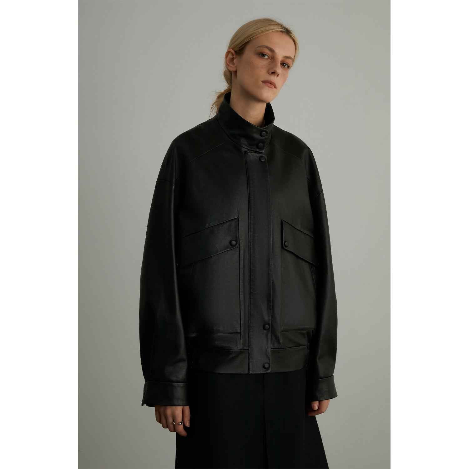 Fireladyfur Women's Genuine Sheep Leather Motorcycle Short Jacket "Loveless Muse" - variant_title