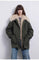Fireladyfur Women’s Goose Down Parka coat with Toscana Shearling Fur“Green Mile Miracle” - variant_title