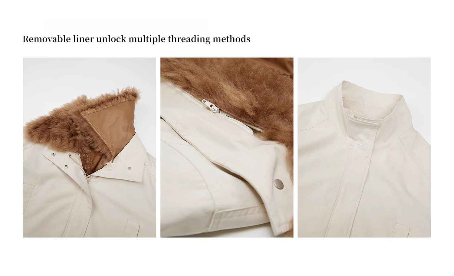 Fireladyfur Women’s Goose Down Parka coat with Toscana Shearling Fur“Green Mile Miracle” - variant_title