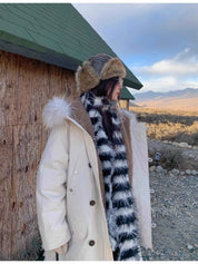 Fireladyfur Women’s Hooded Down Raccoon Fur Collar Parka Cold Weather“Manchester City old story” - variant_title