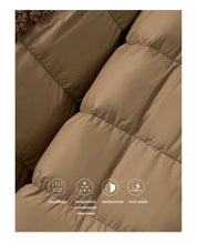 Fireladyfur Women’s Hooded Down Raccoon Fur Collar Parka Cold Weather“Manchester City old story” - variant_title