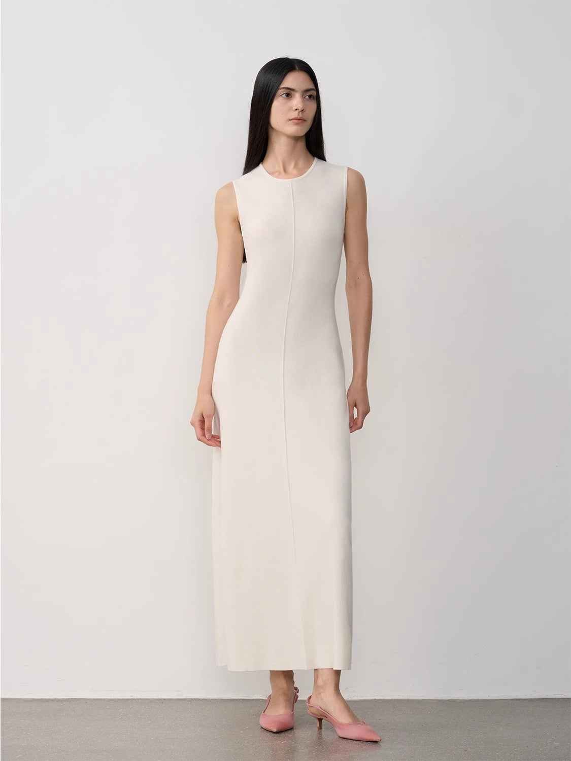 Fireladyfur Women's Merino Wool Knit Dress"Island Letters" - variant_title