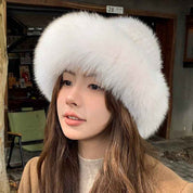 Fireladyfur Women's Mink & Fox Fur Winter Bucket Hat - variant_title