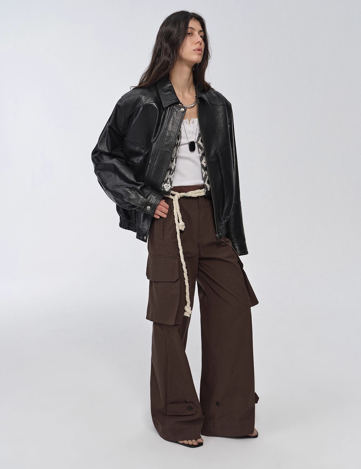 Fireladyfur Women's Retro Work Jacket in Waxed Leather "Fashionable Luke" - variant_title