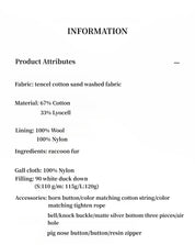 Fireladyfur Women's Shearling Lined Down Parka with Raccoon Fur Collar hood"Coastal Highway II" - variant_title