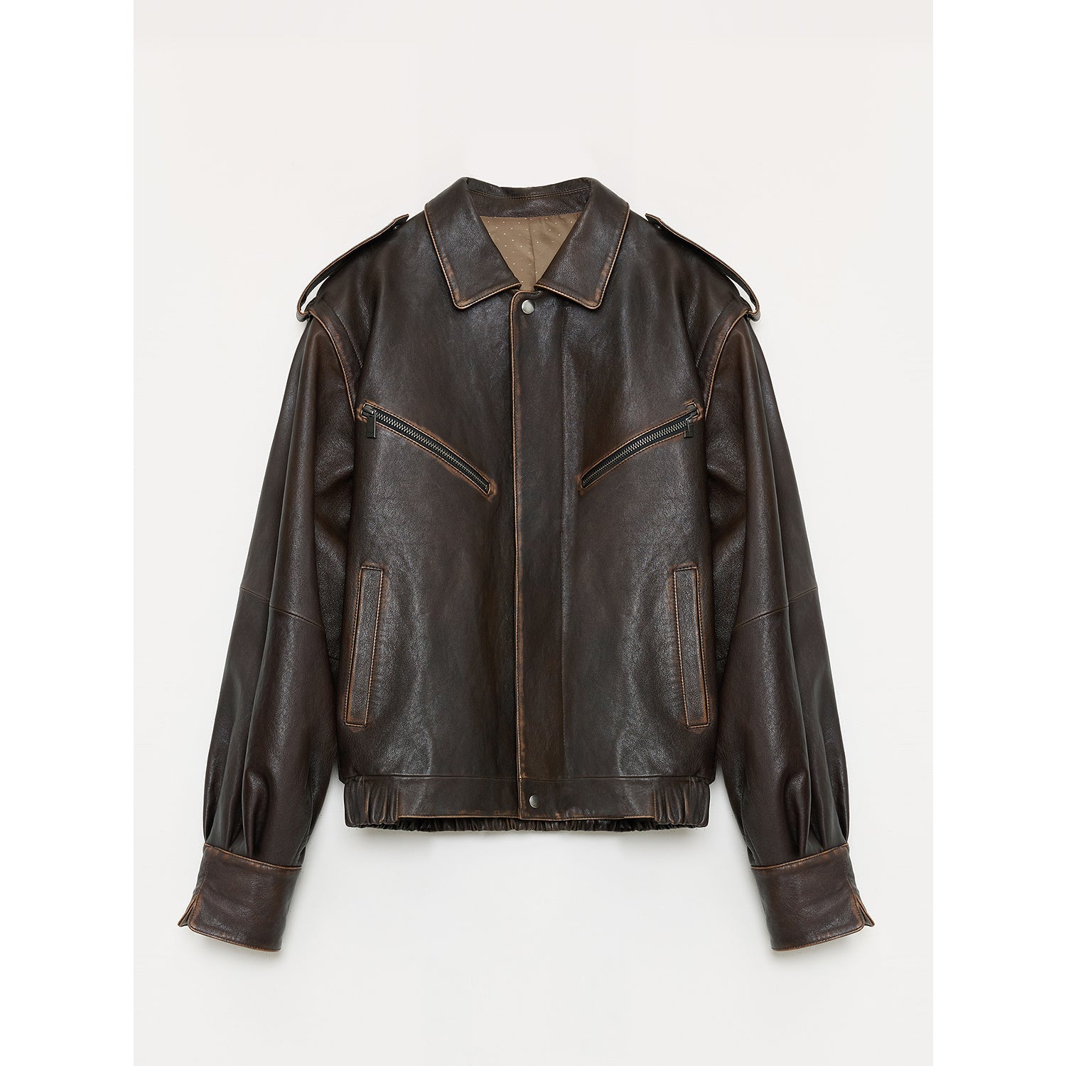 Fireladyfur Women's Two - Way Genuine Leather Jacket with Removable Sleeves"Barn Feelings" - variant_title