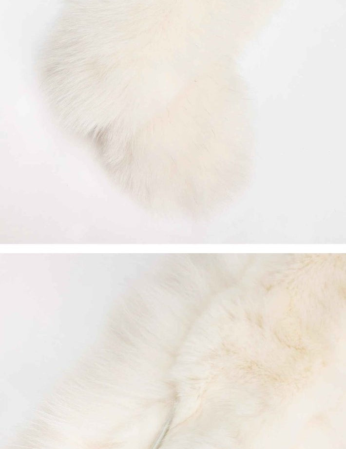Fox fur double - sided fur scarf - variant_title