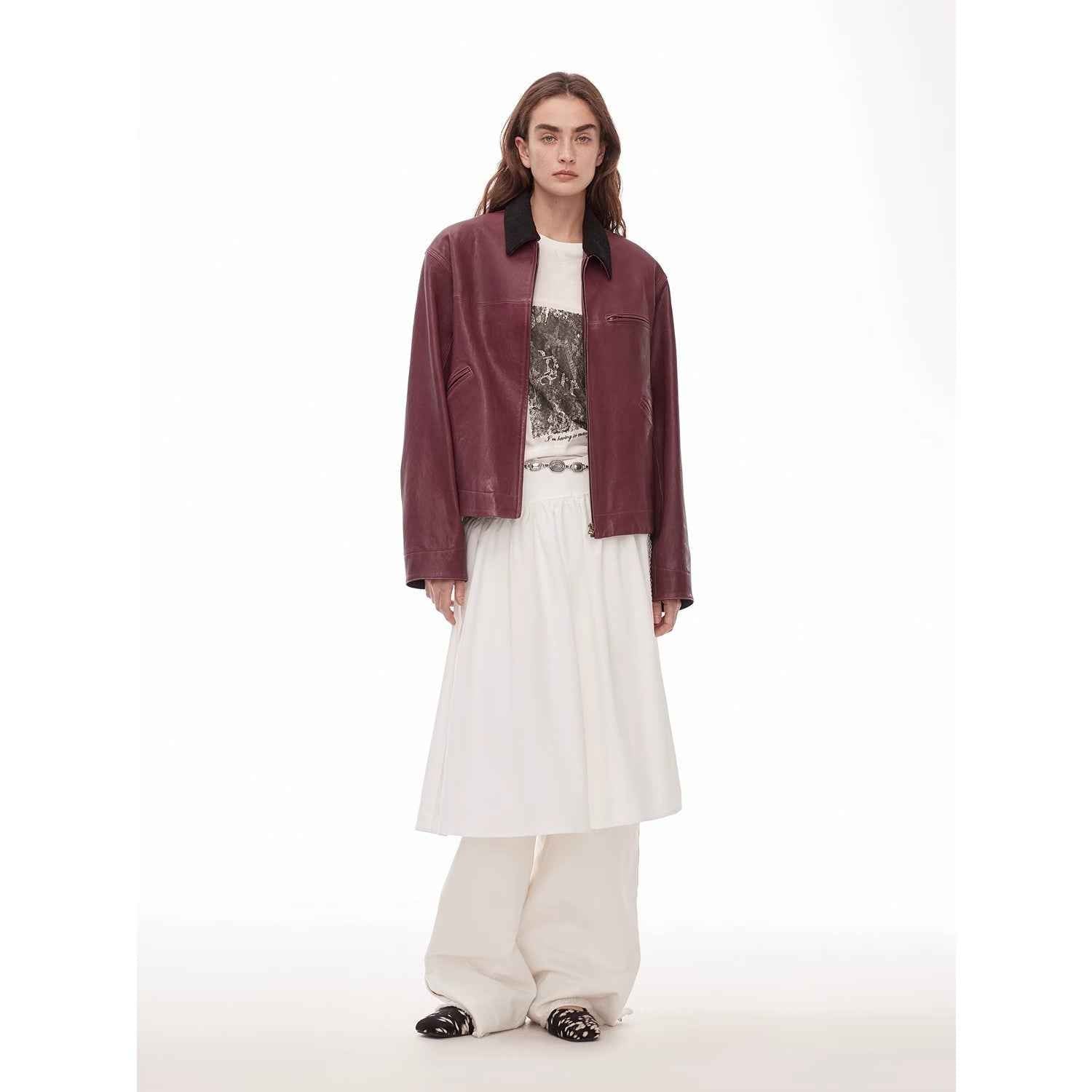 High Street Casual New Zealand Imported Sheepskin Wide Shoulder Genuine Leather Workwear Jacket Leather Jacket Autumn “Light Chaser” - variant_title