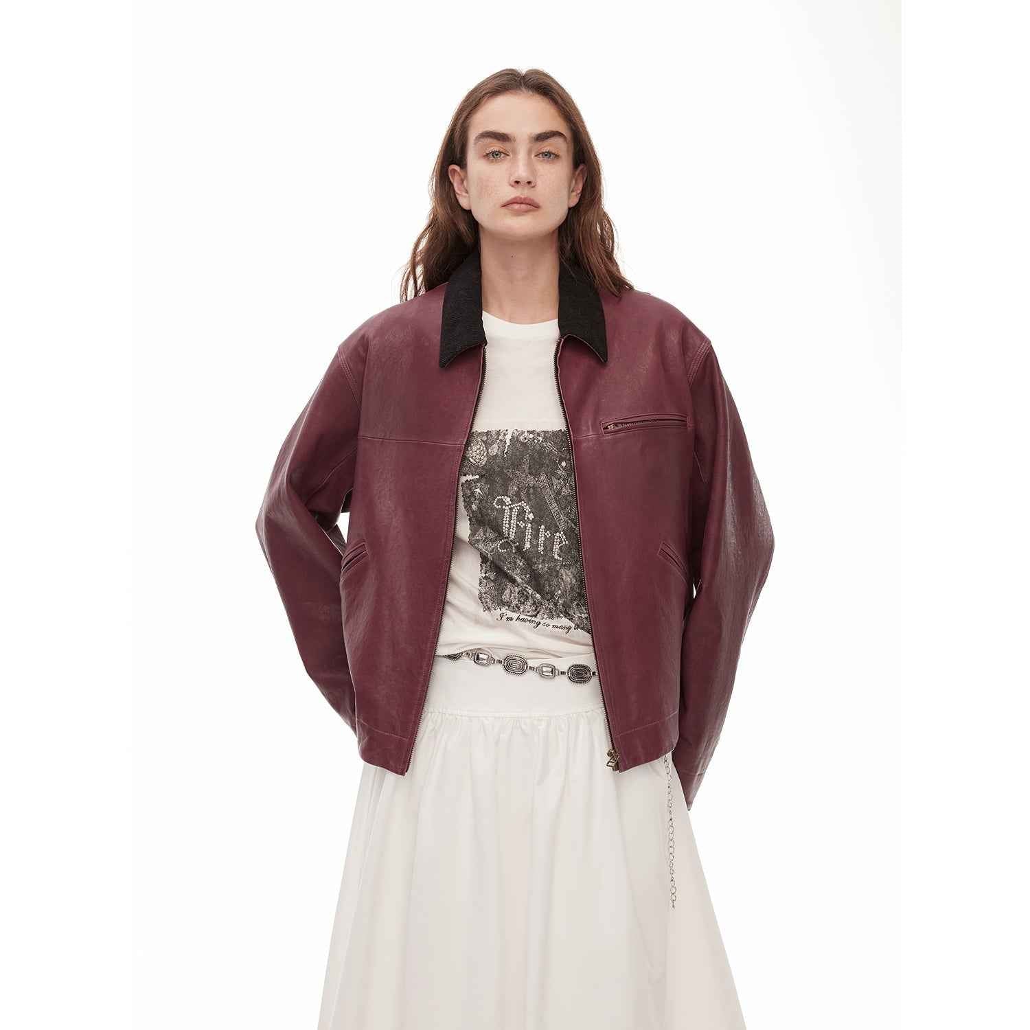 High Street Casual New Zealand Imported Sheepskin Wide Shoulder Genuine Leather Workwear Jacket Leather Jacket Autumn “Light Chaser” - variant_title