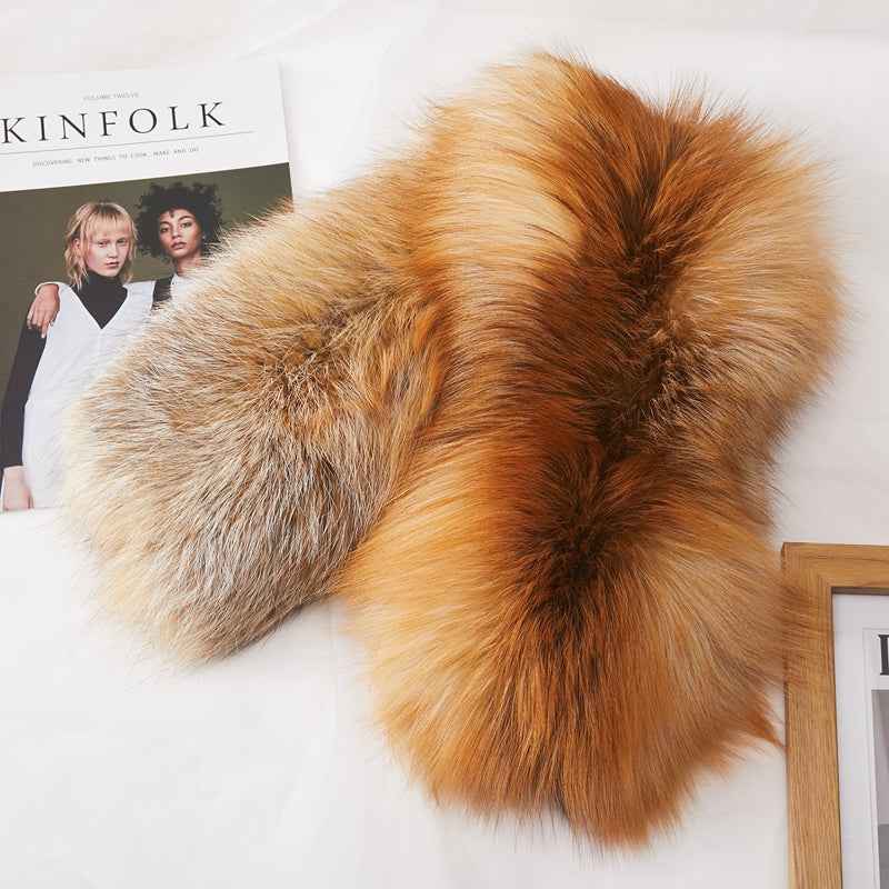 Kopenhagen Auction House Grade Whole Red Fox Fur Magnetic Buckle Scarf - variant_title