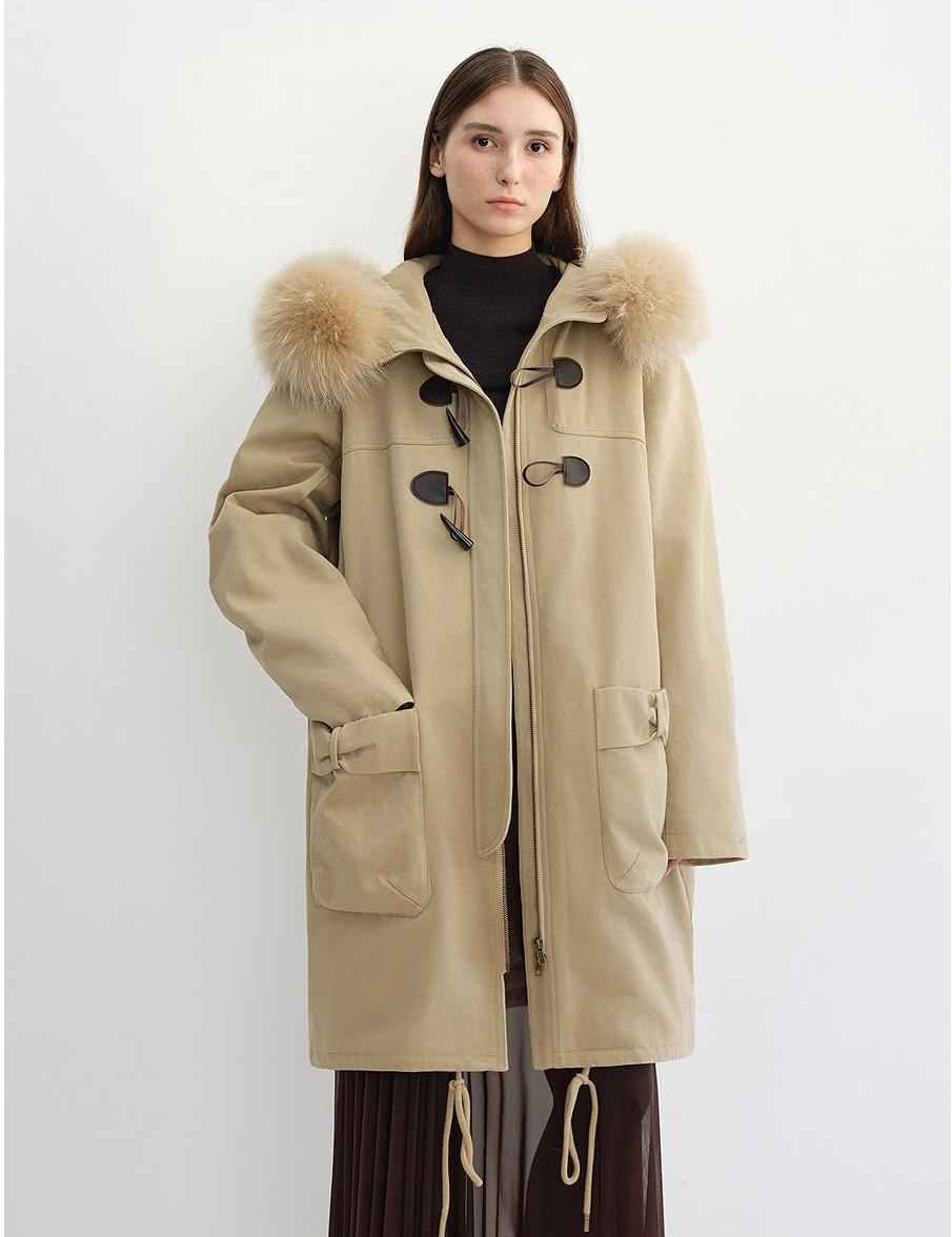 Letrans Women's Down Parka with Detachable Raccoon Fur Collar & 90% Goose Down "Muye Kingdom" - variant_title