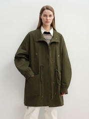 Letrans Women's Down Parka with Detachable Wool Collar & 90% Goose Down "Wilderness Poem" - variant_title