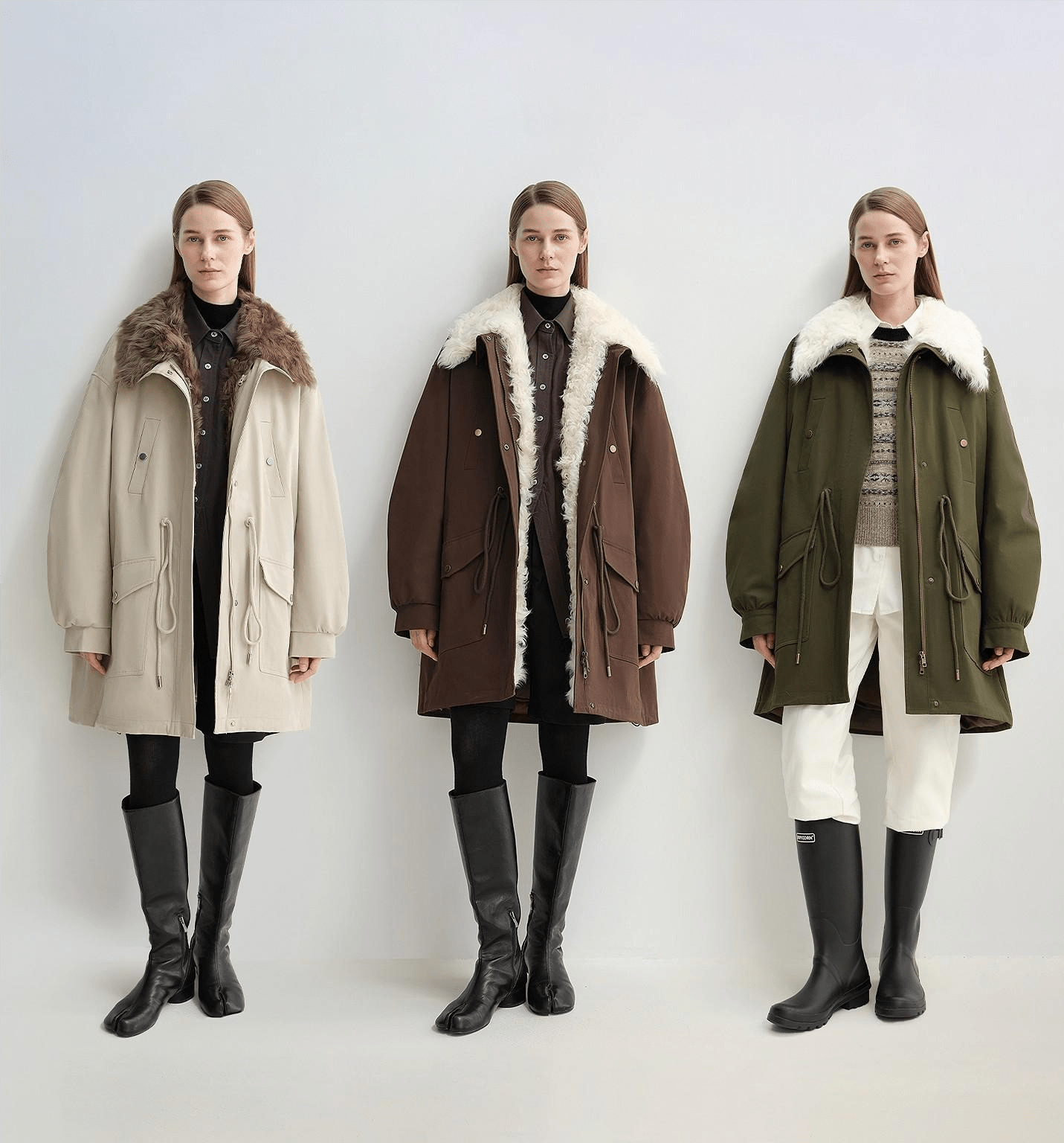 Letrans Women's Down Parka with Detachable Wool Collar & 90% Goose Down "Wilderness Poem" - variant_title