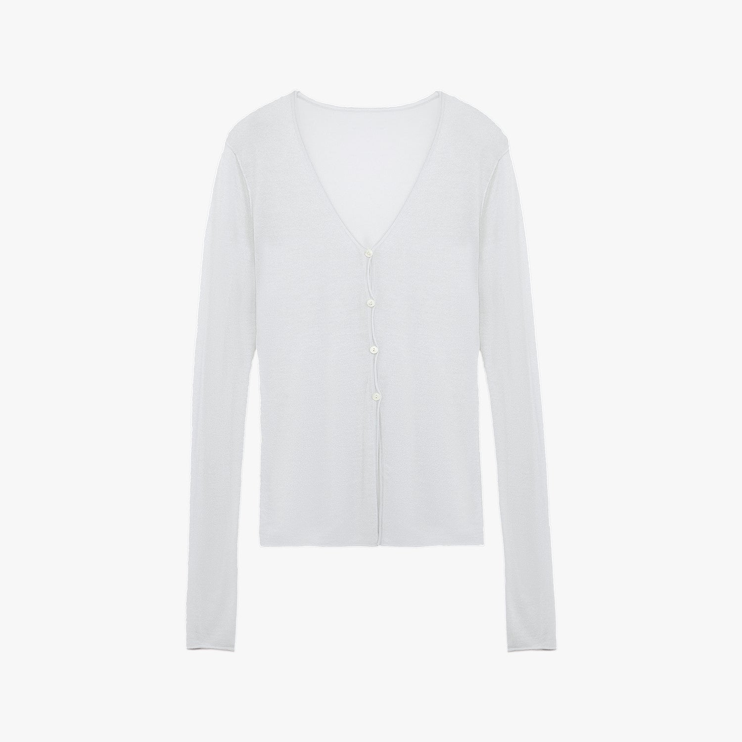 "Long Island Vacation" wool blend V - neck straight shoulder knitted cardigan spring - variant_title