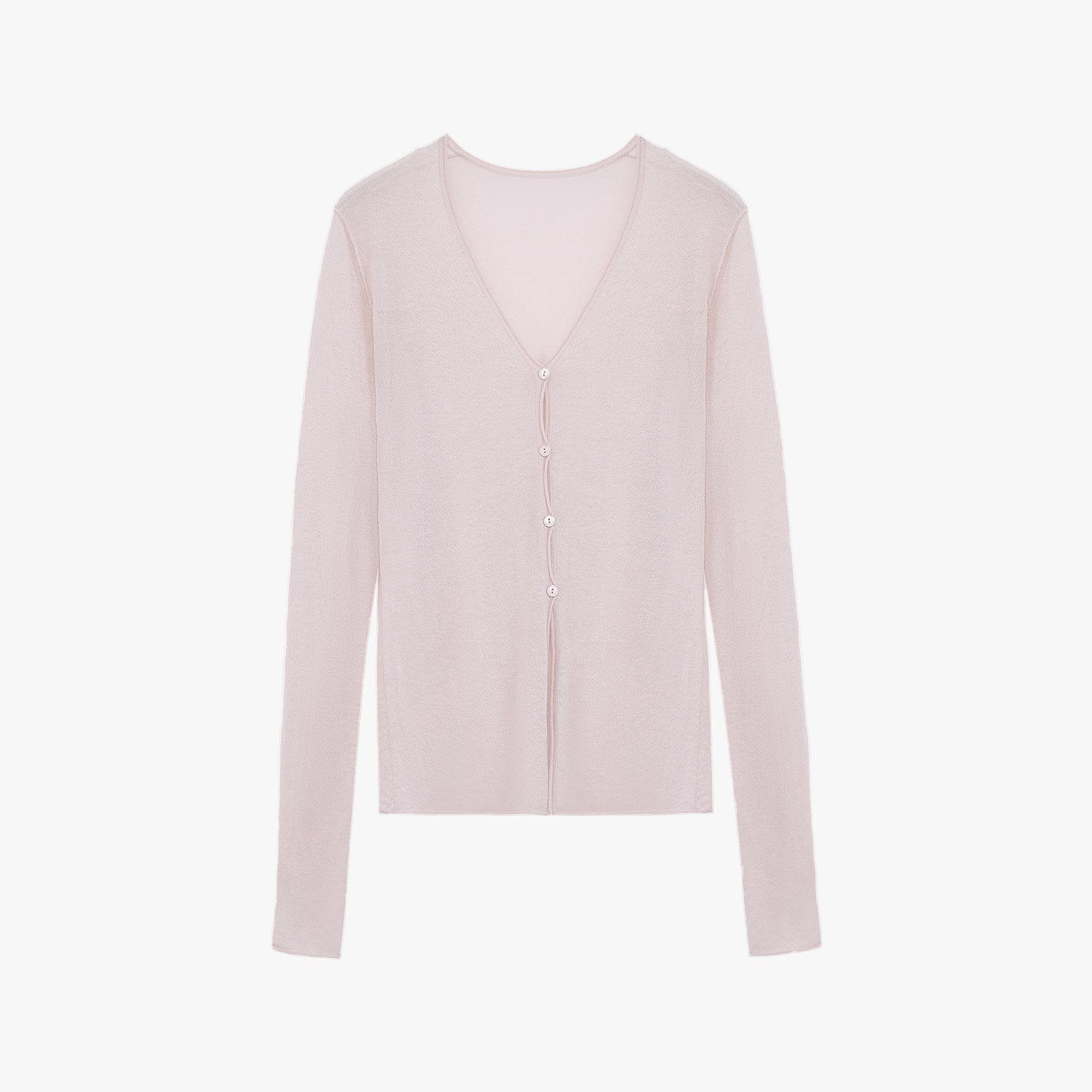 "Long Island Vacation" wool blend V - neck straight shoulder knitted cardigan spring - variant_title