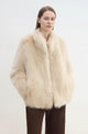 "Long Nocturne" imported fox fur retro short coat for women - variant_title