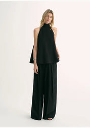 Luxury mulberry silk wrinkle - resistant small high collar A - line sleeveless top vest for women - variant_title