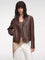 New Zealand imported waxed sheepskin distressed short leather jacket "Vintage Old Stories" - variant_title