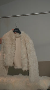 Fireladyfur Women's Tuscan Sheepskin Coat“Morning Mist Fairy”