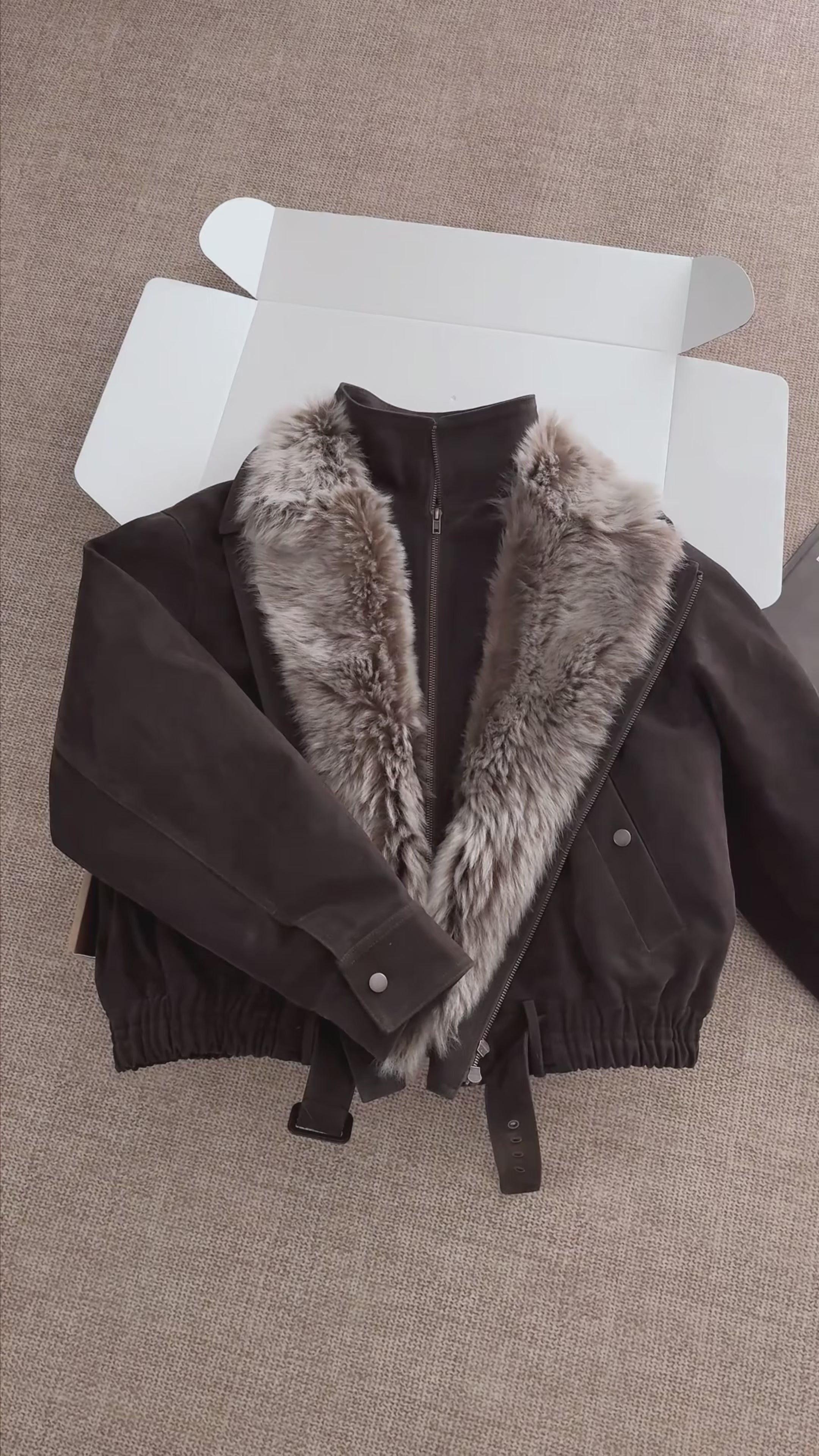 Firelady Fur Women's parka fur coat Two-tone totakrug down jacket “Song of the North”