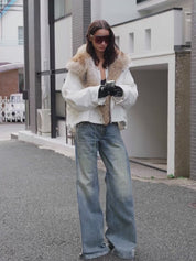 Firelady Fur Women's Fur Collar Parka with Coyote/Raccoon/Tokay Fur Trim "Epoch Winter Collection"