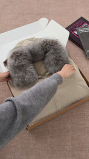 Firelady Fur Women's Fur-Trim Down Parka | Detachable Fox Fur Hood & 90% White Goose Down Fill“Frost Wild”