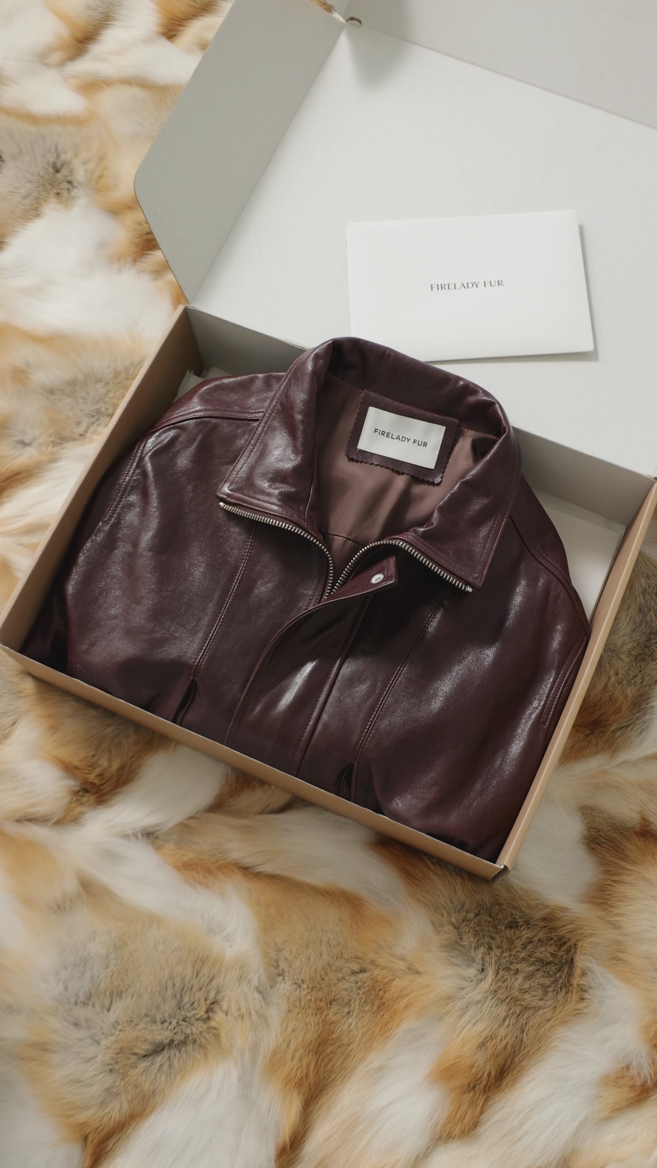 Fireladyfur Women's Retro Work Jacket in Waxed Leather "Fashionable Luke"