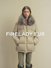 Firelady Fur Women's Fur-Trim Down Parka | Detachable Fox Fur Hood & 90% White Goose Down Fill“Frost Wild”