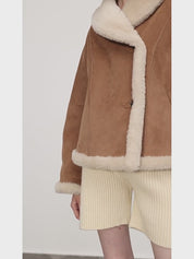 Bella Poetry Reversible Shearling Short Jacket