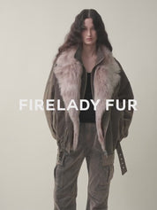 Firelady Fur Women's parka fur coat Two-tone totakrug down jacket “Song of the North”