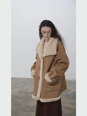 Makino Tour Double-sided shearling coat