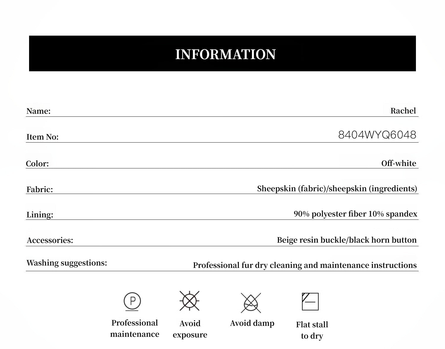 "Rachel" frost - smudged two - tone sheepskin lapel coat - variant_title